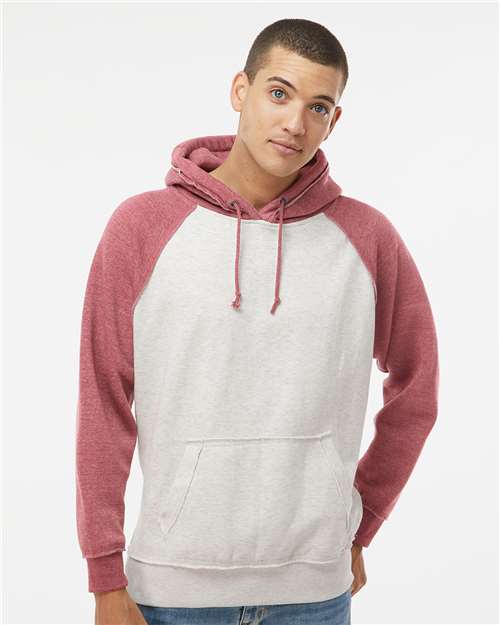 J. America Men's Vintage Heather Hooded Sweatshirt 8885