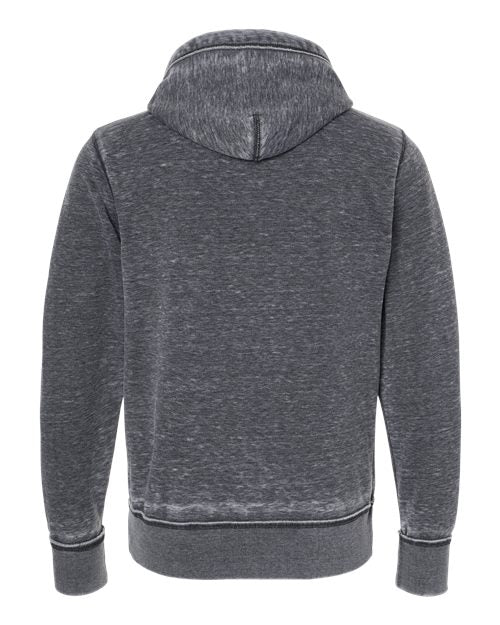J. America Men's Vintage Zen Fleece Full-Zip Hooded Sweatshirt 8916