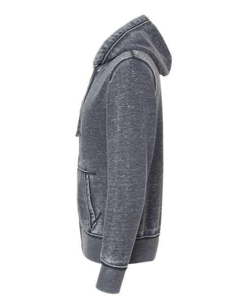J. America Men's Vintage Zen Fleece Full-Zip Hooded Sweatshirt 8916