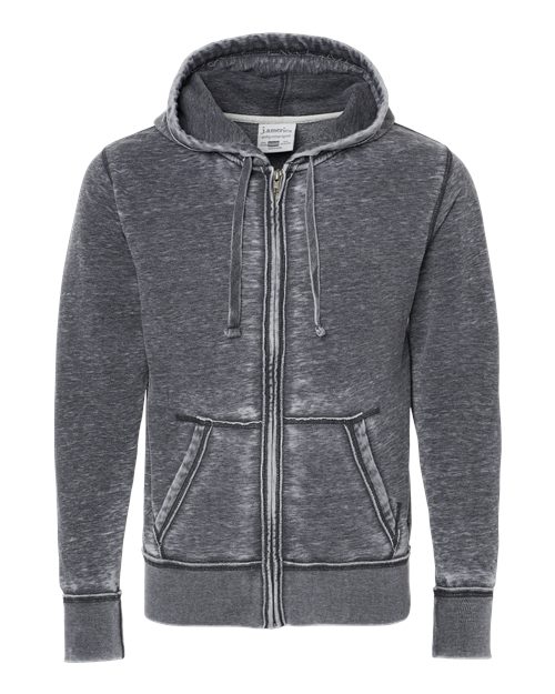 J. America Men's Vintage Zen Fleece Full-Zip Hooded Sweatshirt 8916
