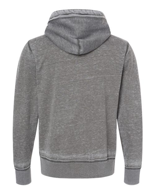 J. America Men's Vintage Zen Fleece Full-Zip Hooded Sweatshirt 8916