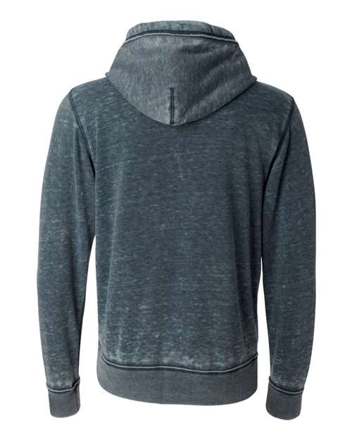 J. America Men's Vintage Zen Fleece Full-Zip Hooded Sweatshirt 8916