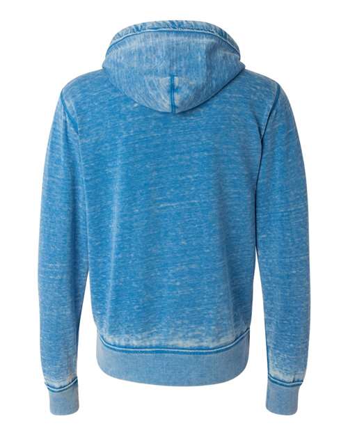 J. America Men's Vintage Zen Fleece Full-Zip Hooded Sweatshirt 8916