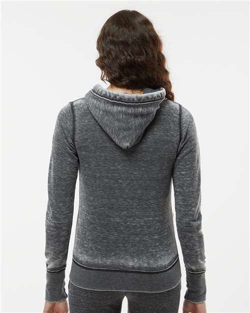 J. America Women's Zen Fleece Full-Zip Hooded Sweatshirt 8913