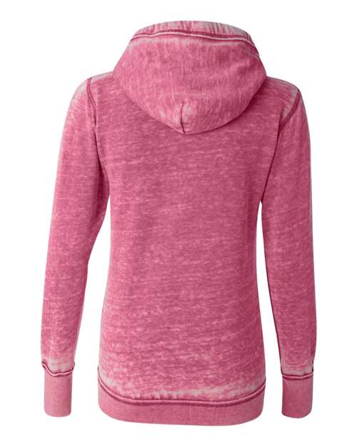 J. America Women's Zen Fleece Full-Zip Hooded Sweatshirt 8913