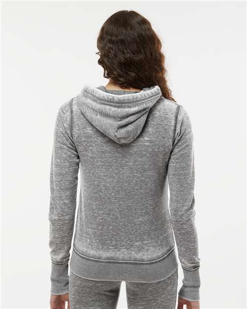 J. America Women's Zen Fleece Full-Zip Hooded Sweatshirt 8913