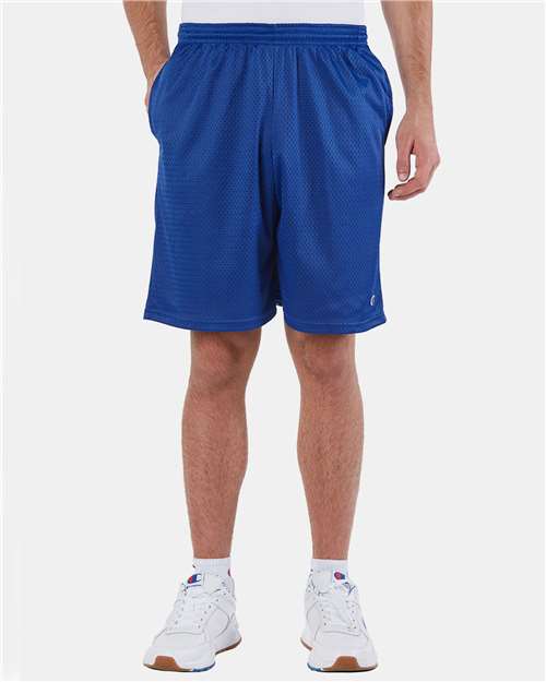 Champion Unisex Polyester Mesh 9" Shorts with Pockets S162