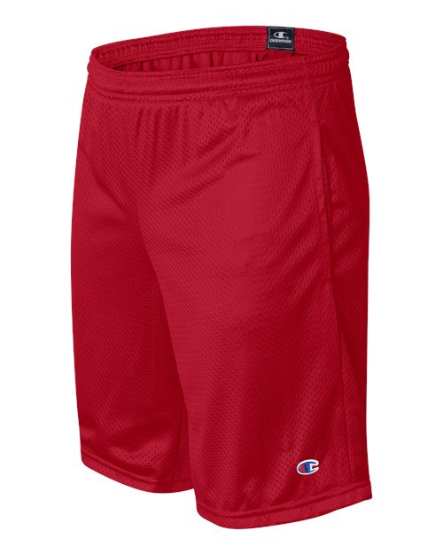 Champion Unisex Polyester Mesh 9" Shorts with Pockets S162