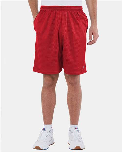 Champion Unisex Polyester Mesh 9" Shorts with Pockets S162