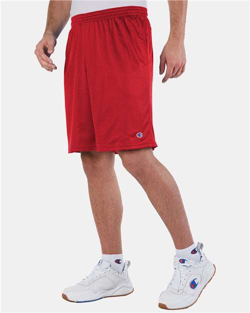 Champion Unisex Polyester Mesh 9" Shorts with Pockets S162
