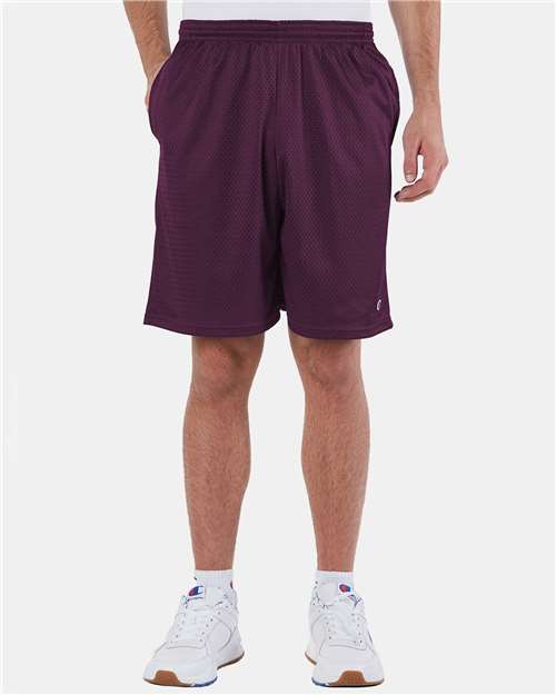 Champion Unisex Polyester Mesh 9" Shorts with Pockets S162
