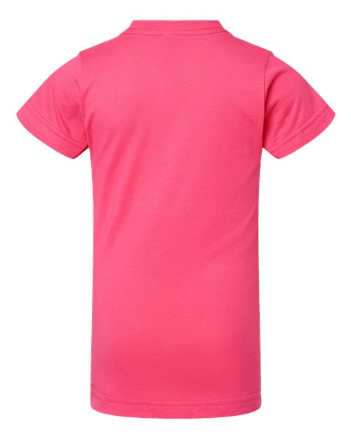 LAT Girls' Fine Jersey Tee 2616 - Hot Pink