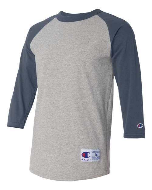Champion Unisex Raglan Sleeve Baseball T-Shirt T137