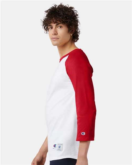 Champion Unisex Raglan Sleeve Baseball T-Shirt T137