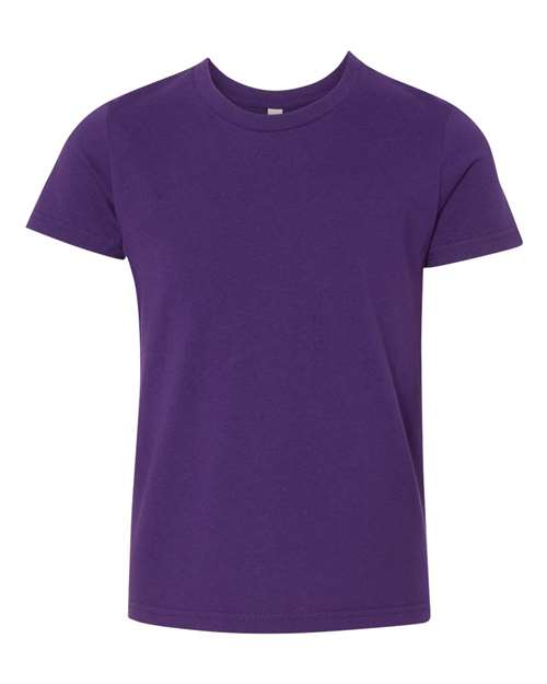 BELLA + CANVAS Youth Jersey Tee 3001Y - Team Purple