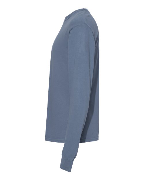 Comfort Colors Unisex Garment-Dyed Heavyweight Long Sleeve T-Shirt 6014 - Blue Jean