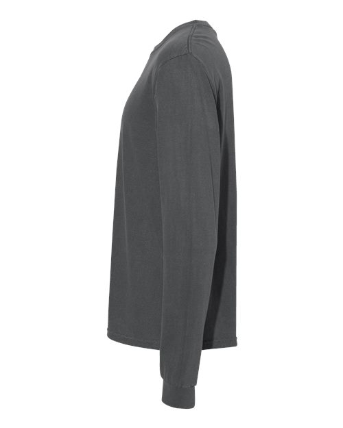 Comfort Colors Unisex Garment-Dyed Heavyweight Long Sleeve T-Shirt 6014 - Pepper