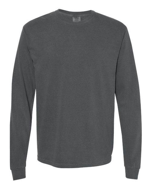 Comfort Colors Unisex Garment-Dyed Heavyweight Long Sleeve T-Shirt 6014 - Pepper
