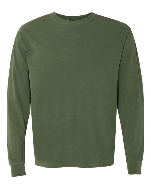 Comfort Colors Unisex Garment-Dyed Heavyweight Long Sleeve T-Shirt 6014 - Hemp