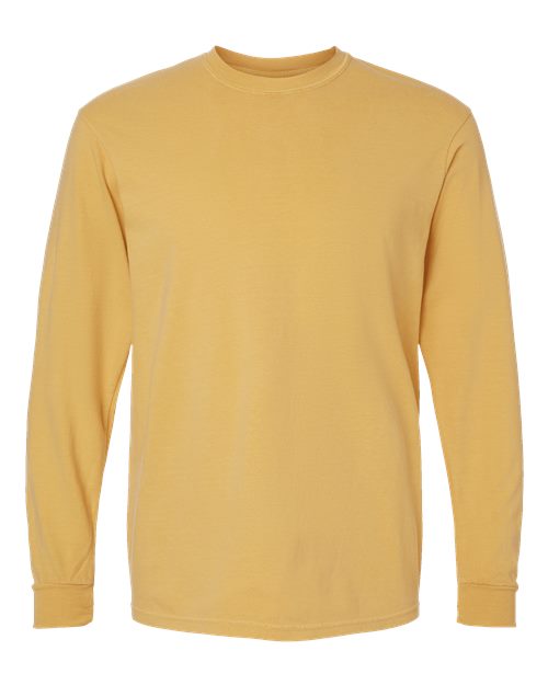 Comfort Colors Unisex Garment-Dyed Heavyweight Long Sleeve T-Shirt 6014 - Mustard