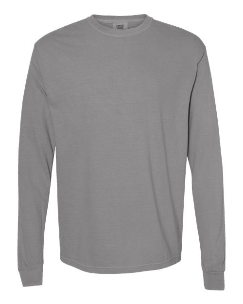 Comfort Colors Unisex Garment-Dyed Heavyweight Long Sleeve T-Shirt 6014 - Grey