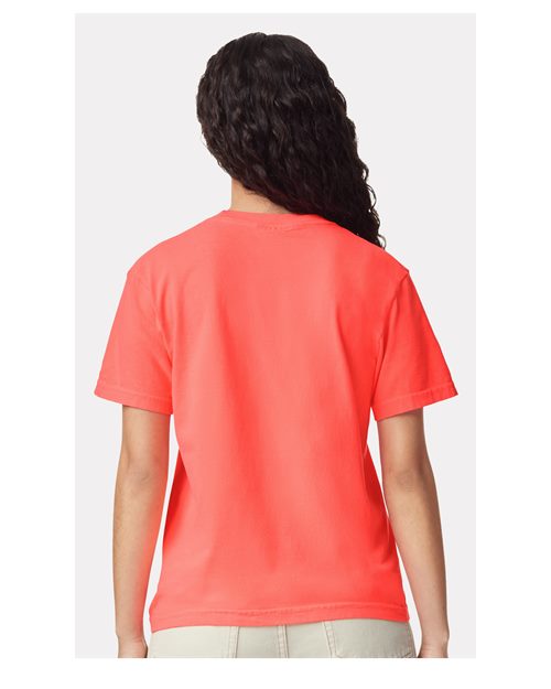 Comfort Colors Unisex Garment-Dyed Heavyweight T-Shirt 1717 - Neon Red Orange