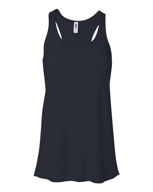 BELLA + CANVAS Women's Flowy Racerback Tank 8800 - Midnight