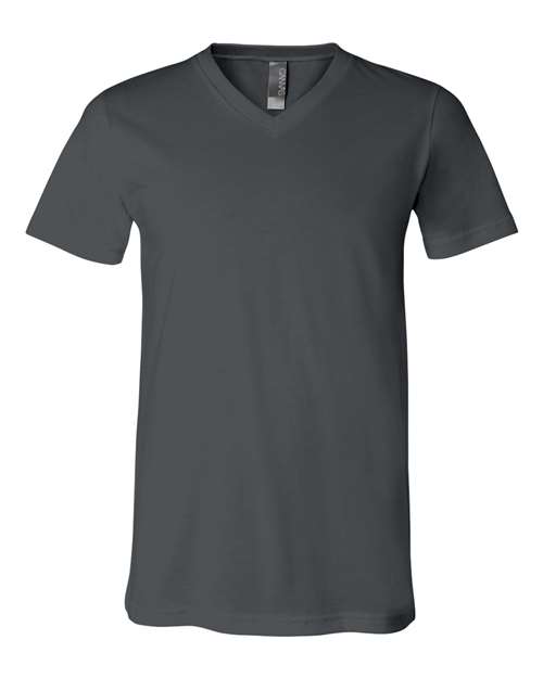 BELLA + CANVAS Unisex Jersey V-Neck Tee 3005 - Asphalt