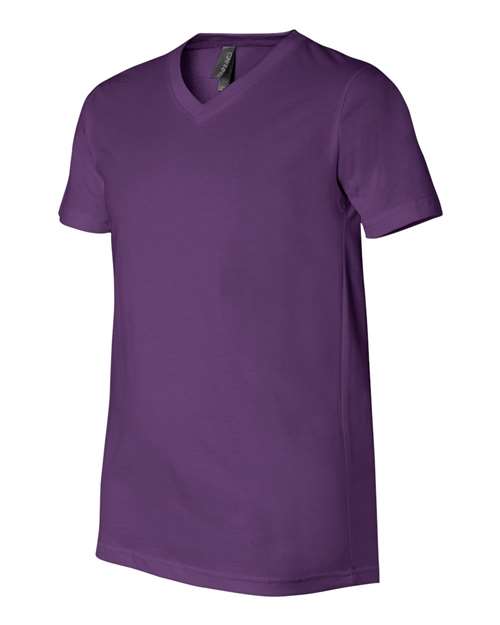 BELLA + CANVAS Unisex Jersey V-Neck Tee 3005 - Team Purple