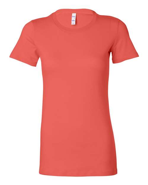 BELLA + CANVAS Women's Slim Fit Tee 6004 - Coral