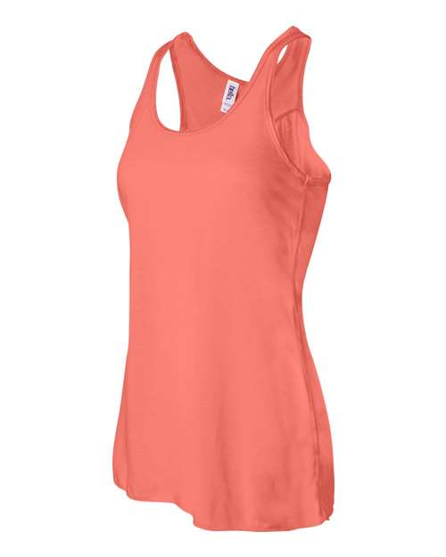 BELLA + CANVAS Women's Flowy Racerback Tank 8800 - Coral