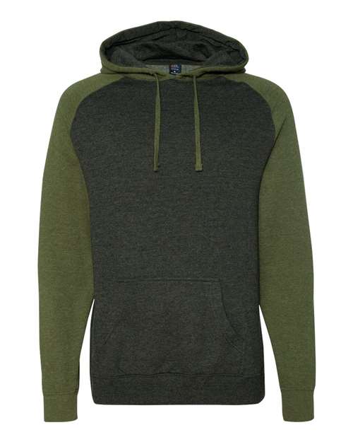 Independent Trading Co. Unisex Raglan Hooded Sweatshirt IND40RP