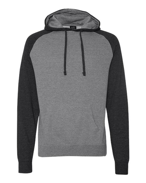 Independent Trading Co. Unisex Raglan Hooded Sweatshirt IND40RP
