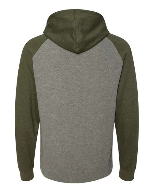 Independent Trading Co. Unisex Raglan Hooded Sweatshirt IND40RP