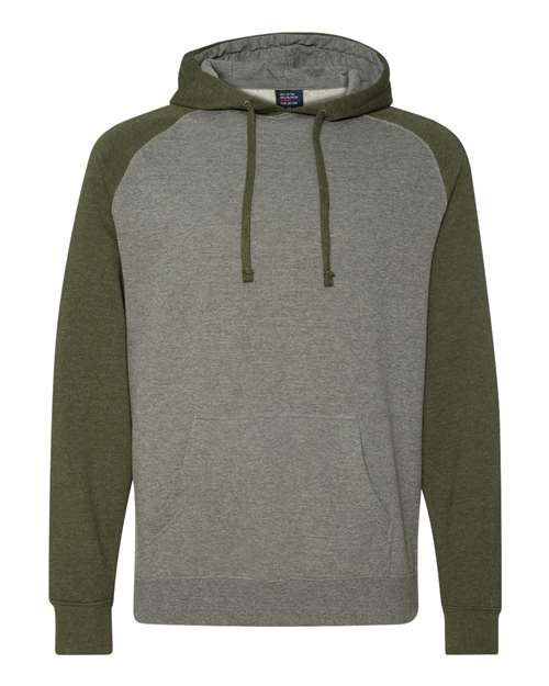 Independent Trading Co. Unisex Raglan Hooded Sweatshirt IND40RP