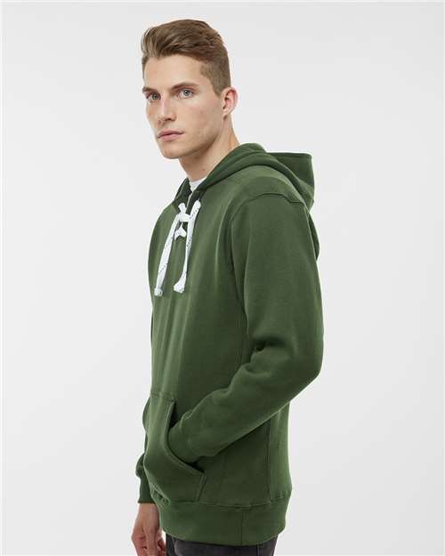 J. America Men's Sport Lace Hooded Sweatshirt 8830 - Forest