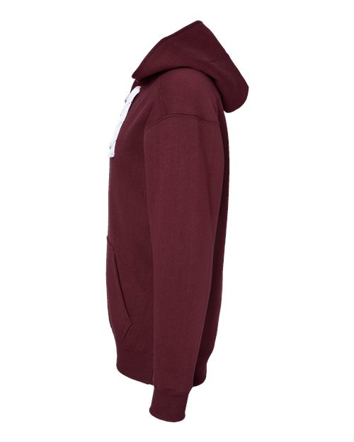 J. America Men's Sport Lace Hooded Sweatshirt 8830 - Maroon