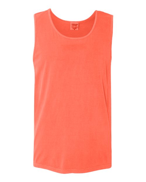 Comfort Colors Unisex Garment-Dyed Heavyweight Tank Top 9360 - Neon Red Orange