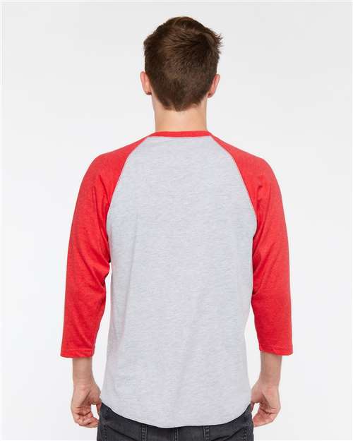 LAT Men's Baseball Fine Jersey Three-Quarter Sleeve Tee 6930