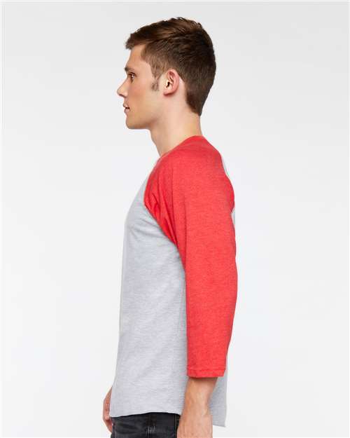 LAT Men's Baseball Fine Jersey Three-Quarter Sleeve Tee 6930