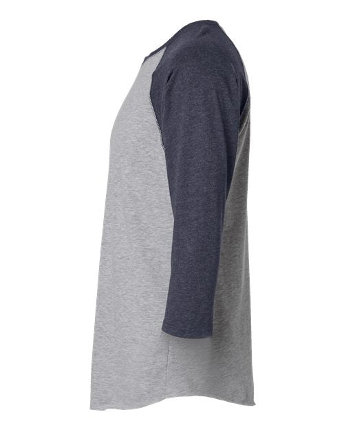 LAT Men's Baseball Fine Jersey Three-Quarter Sleeve Tee 6930