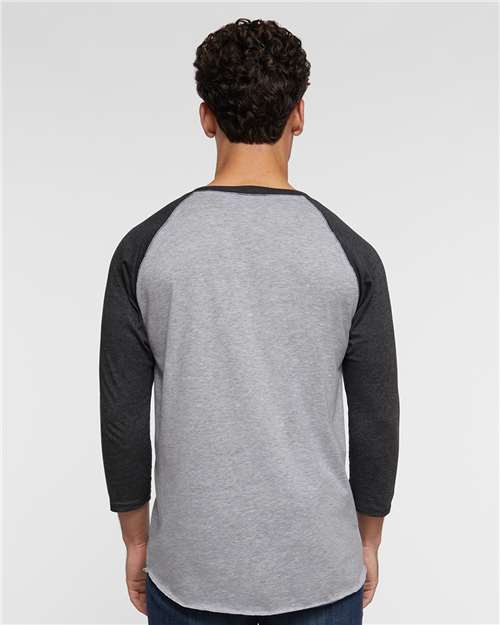 LAT Men's Baseball Fine Jersey Three-Quarter Sleeve Tee 6930