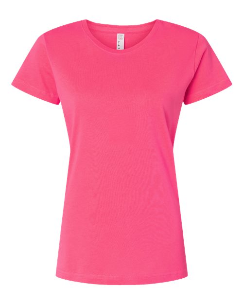 LAT Women's Fine Jersey Tee 3516 - Hot Pink