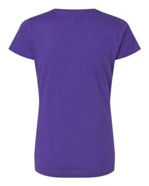 LAT Women's Fine Jersey V-Neck Tee 3507 - Purple