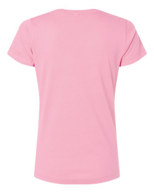 LAT Women's Fine Jersey V-Neck Tee 3507 - Pink