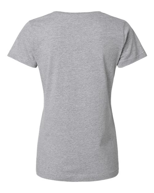 LAT Women's Fine Jersey V-Neck Tee 3507 - Heather