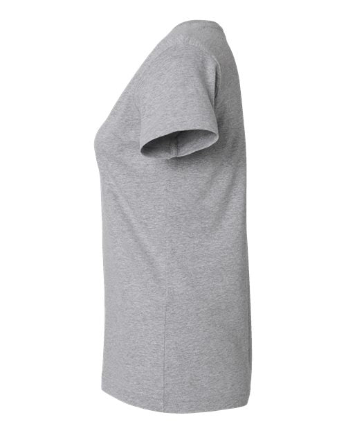 LAT Women's Fine Jersey V-Neck Tee 3507 - Heather