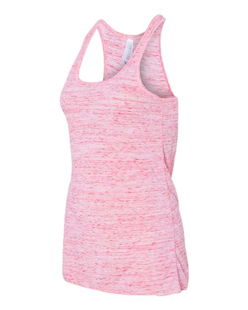 BELLA + CANVAS Women's Flowy Racerback Tank 8800 - Red Marble