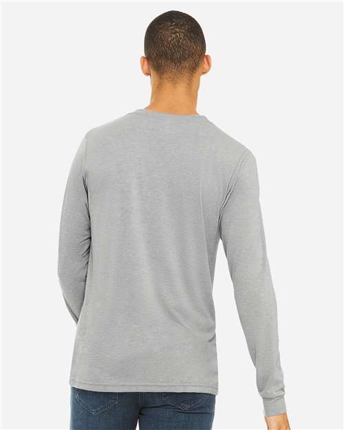 BELLA + CANVAS Unisex Triblend Long Sleeve Tee 3513 - Athletic Grey Triblend