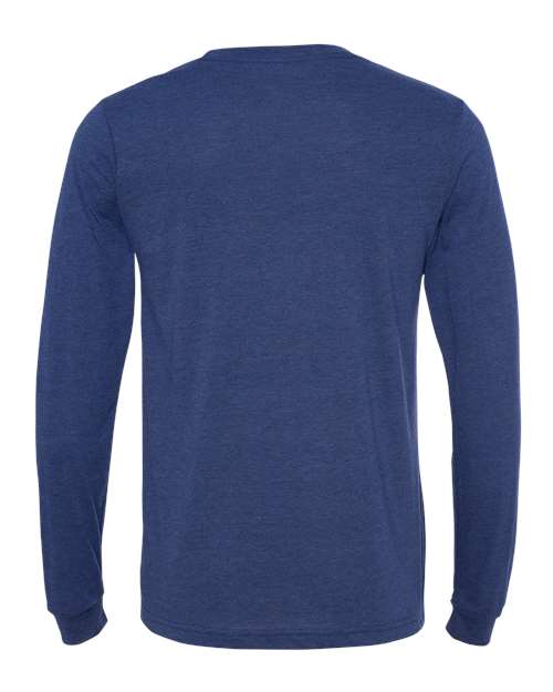 BELLA + CANVAS Unisex Triblend Long Sleeve Tee 3513 - Navy Triblend